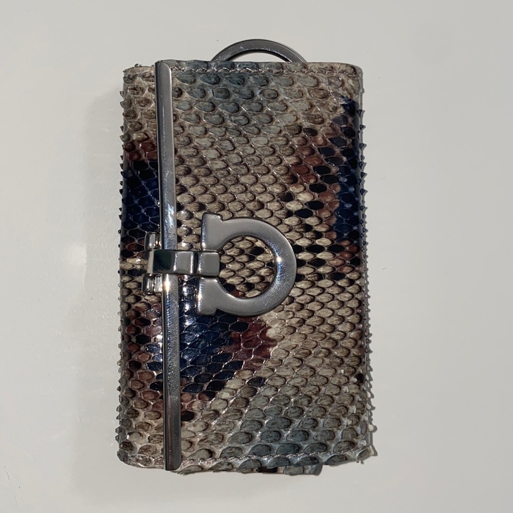 Salvatore Ferragamo REAL Reptile Key Holder- NEVER BEEN USED